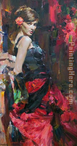 Garmash DANCER IN RED AND BLACK
